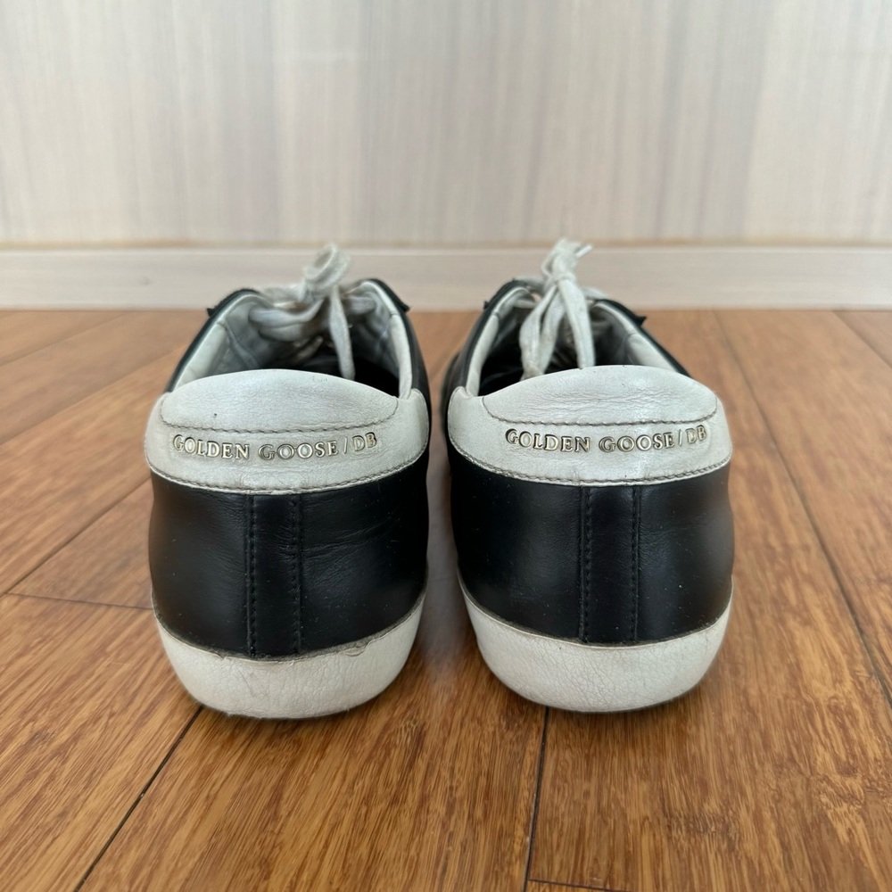 Golden Goose Black and White Sneakers with Vintage-Inspired Design $225 - Picture 3 of 14